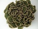 Crochet Flower Beaded Brooch Pin Jacket Accessory "Organic Living" - Fair Trade