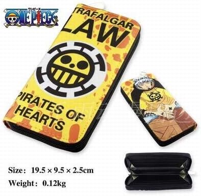 Everyday Better Life Anime One Piece Trafalgar Law Pictures Designed Men's Bifold Long Wallet Purse