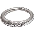 Womens Cuff Bracelet Sterling Silver Wrist Jewelry 2.3 inches (brclt271)