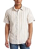 prAna Men's Diamond Back Short Sleeve Shirt, Brown, Medium
