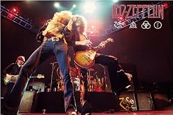 Led Zeppelin - Music Poster (Robert Plant & Jimmy Page Live On Stage) (Size: 36" x 24")