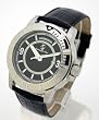 Christophe Skye - Dayview S Black Automatic Watch with Black Leather Strap. Model: CS-843332000313