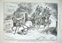 Bad Stumble Of Horse In Coach & Four 1889 Old Print