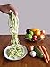 Premium Spiralizer Spiral Vegetable Slicer - Zucchini Pasta Noodle Maker - Complete Bundle - Cleaning Brush, the Secrets of the Chinese Chefs Ebook & the Indian Chef Ebook Recipes
