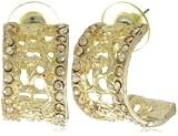 Clara Kasavina Swarovski Crystal Estate Style Huggable Hoop Earring Clara Kasavina Swarovski Crystal Estate Style Huggable Hoop Earring