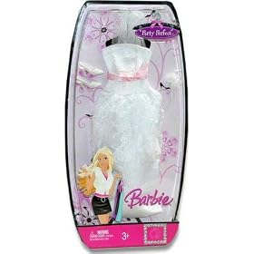 Barbie Party Perfect Gown Fashion White Dress Outfit