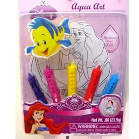  Ariel Bath Tub Aqua Art Draw in the Tub Crayons , Sponge and Decal