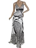 Ever Pretty Sexy V-neck Cross Back Printed Sequin Maxi Evening Dress 09313