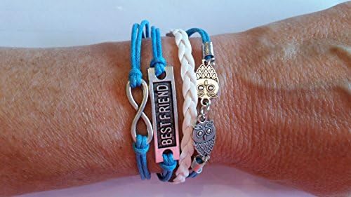 Charm Bracelet: Braided Bands & Multi-Layer Wrap Bangle (Best Friends)