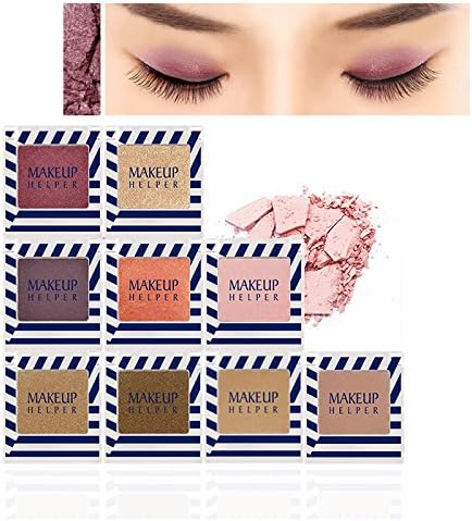MAKE-UP HELPER KOREAN Eyeshadow #018 rainy day Purple with old pearls (Glitter type), Korean Eyeshadow