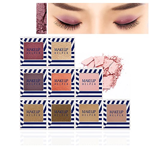 MAKE-UP HELPER KOREAN Eyeshadow #018 rainy day Purple with old pearls (Glitter type), Korean Eyeshadow