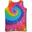 Tie Dye Mania Retro Swirl Tie-Dye Tank Tops for Women