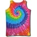 Tie Dye Mania Retro Swirl Tie-Dye Tank Tops for Women