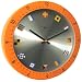 Bai Oceanmaster Wall Clock with Nautical Flags, Orange