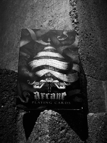 Arcane Playing Cards (Black Deck) by Ellusionist On Sale