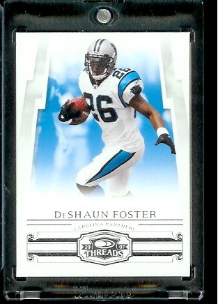2007 Donruss Threads Football Cards # 66 DeShaun Foster - Carolina Panthers