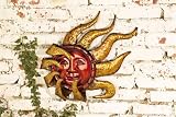 Smiling Metal Sun Face Indoor/Outdoor Wall Hanging by Collections Etc