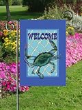 Maryland MD Blue Crab Net Beach Welcome Garden Flag