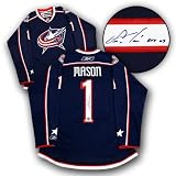 Steve Mason Columbus Blue Jackets Autographed/Hand Signed Roy-09 Jersey