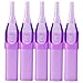 ITATOO 11RL Tattoo Tips 100pcs 11 Round Tips Purple Plastic Disposable Tattoo Tips for 1210RS, 1211RS, 1211RL Tattoo Needles (11RT)
