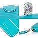 iPhone 5C Case, iPhone 5C Flip Case - E LV Deluxe PU Leather Wallet Purse Flip Folio Stand Case Cover for iPhone 5C with 1 Stylus and 1 Clear Screen Protector (Turquoise)