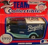 Kansas City Royals 1991 Matchbox MLB Diecast Ford Model A Truck White Rose Collectible Toy Car 1:64 Scale