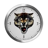 IMAGE OF Modern Wall Clock Wolf Bite