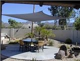 Titan 13 Ft X 13 Ft Square Sun Shade Sail (4m X 4m) Shading Canopy ~ Sand Color