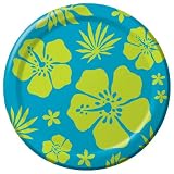 Banquet Plate Paradise Floral - Blue - 96 Count