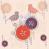 Wallmonkeys Peel and Stick Wall Decals - Abstract Floral Background - 24