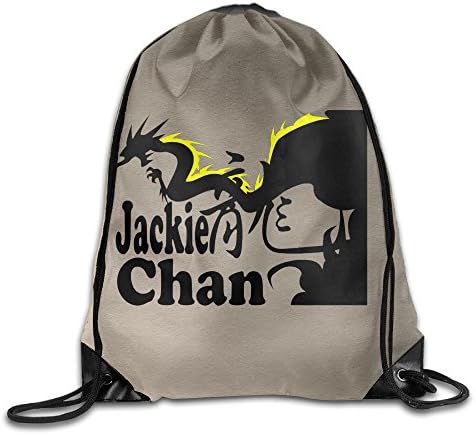 RCINC Custom Jackie Dragon Chan Drawstring Backpack White