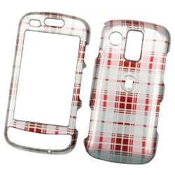 Samsung Rogue U960 Verizon Snap On Protector Hard Case Image Cover "Pink Plaid" Design