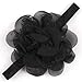 QS Baby Girl's Elastic Headbands Chiffon Hair Flower (10 Pack)