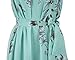 Ensnovo Womens Bohemia Floral Chiffon Long Dress Summer Beach Maxi Dress