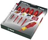 Wera Kraftform Comfort 1160i/7 Ergonomic Insulated Screwdriver Set, 6-Piece