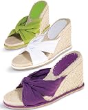 Knotted canvas espadrille
