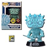 POP! Star Wars Bobble Head Darth Maul Blue Glow-in-the-Dark 2012 San Diego Comic Con SDCC Exclusive by Funko