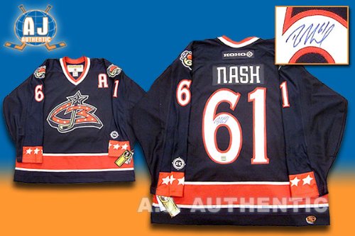 RICK NASH Columbus Blue Jackets Signed Hockey JERSEY