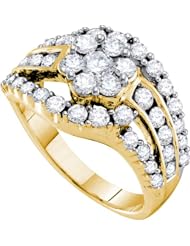 2.00CTW DIAMOND FLOWER RING