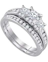 1.01CTW-DIA 0.25CT-CPR BRIDAL SET
