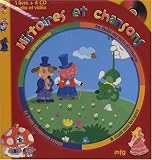 Histoires et chansons : Une souris verte ; La Belle au bois dormant ; Le Petit chaperon rouge ; Il était une bergère (4CD audio)