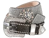 UPC 701340476745 product image for Blazin Roxx Women's Crystal Concho Belt Brown X-Large | upcitemdb.com