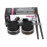 Thinkmax Perfect Waterproof Long Lasting Soft Smooth Double Color Eyeliner Black and Brown