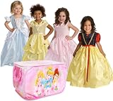 Cinderella Belle Snow White Aurora Princess Dress up Medium + Disney Trunk