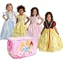 Cinderella Belle Snow White Aurora Princess Dress up Medium + Disney Trunk