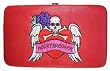 Rockabilly Gothic Skull Crossbones Red Frame Wallet