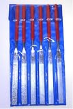 6pc DIAMOND FLAT FILE Set = ceramics + tile + glass