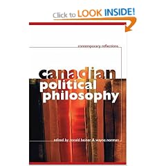 Canadian Political Philosophy: Contemporary Reflections