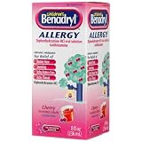 Benadryl Children's Allergy, Cherry Flavored, 8-Ounce Bottle (Pack of 2)
