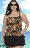 51twHFP2sVL. SL160  Penbrooke Beijing Plus Size Two Piece Skirtini   Plus Size Swimsuit Plus Size Swimsuits